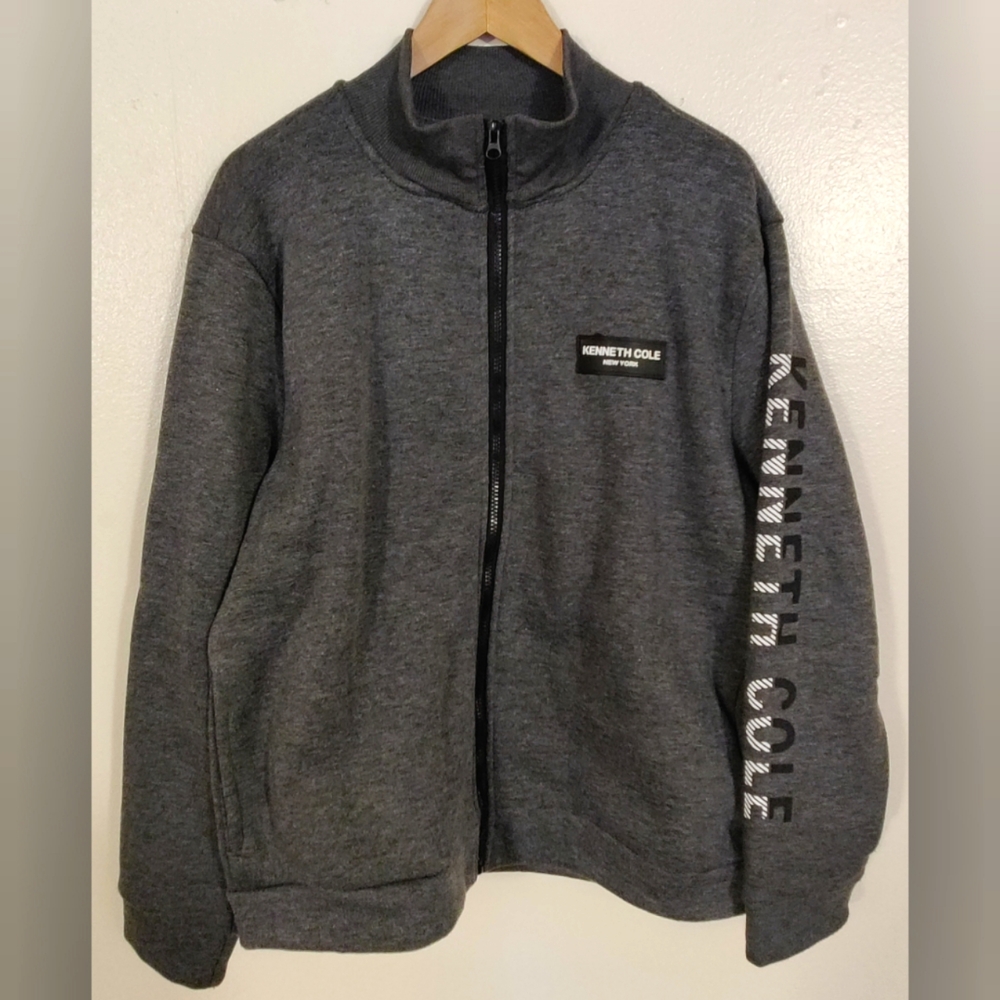 Kenneth Cole New York Zip Up Sweatshirt {L}